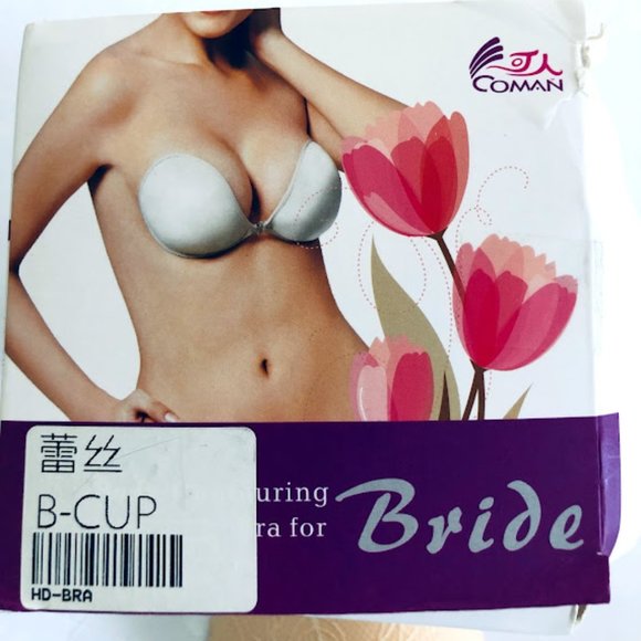 Front laced Self Adhesive Push Up Bra B cup NIB - Picture 11 of 12